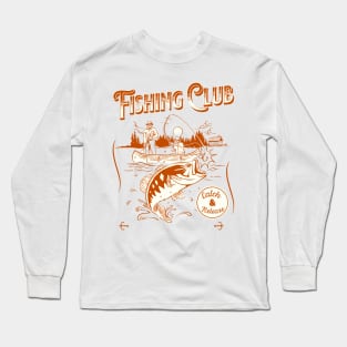 Retro Fishing Art Long Sleeve T-Shirt